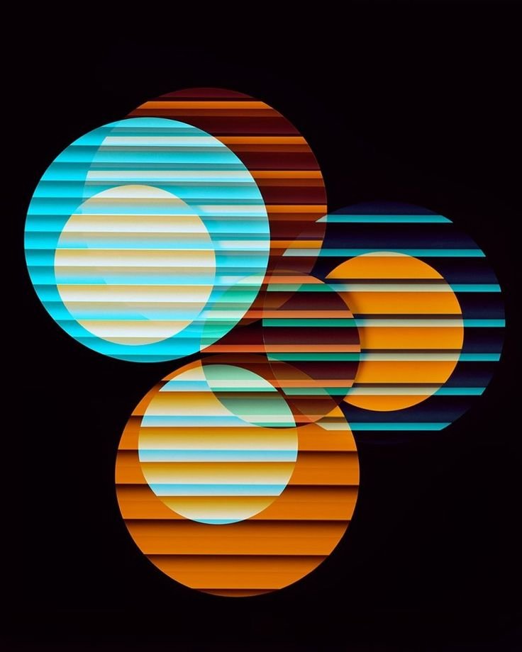 Solve Geometry Wall Art jigsaw puzzle online with 80 pieces