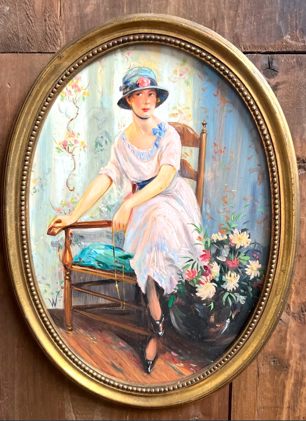 Solve Painter unknown, Portrait de dame de style Art Déco jigsaw puzzle ...