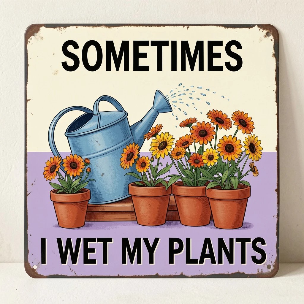 Solve Sometimes I Wet My Plants jigsaw puzzle online with 25 pieces