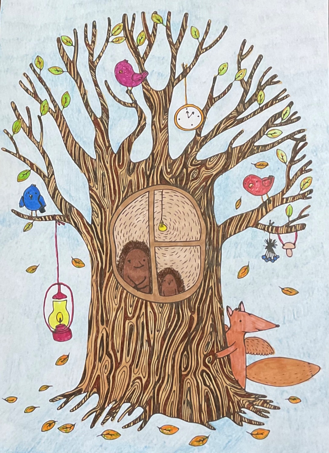 Fallijn Solve Fallin leaves jigsaw puzzle online with 108 pieces