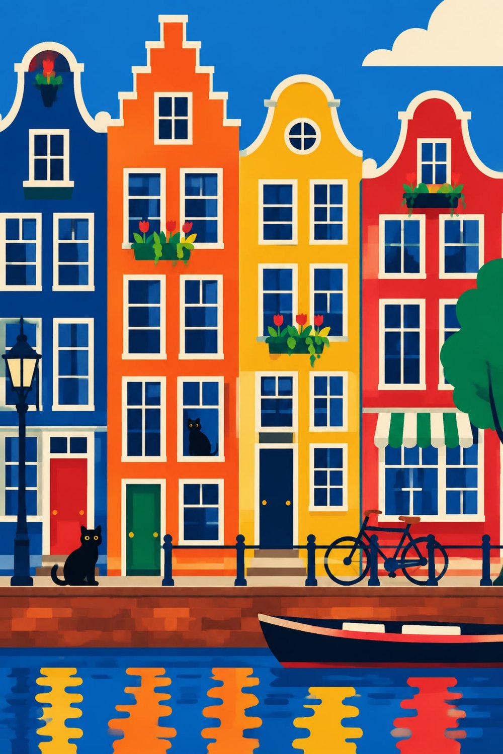 Rc Server Address Solve Amsterdam Canal Houses jigsaw puzzle online with 150 pieces
